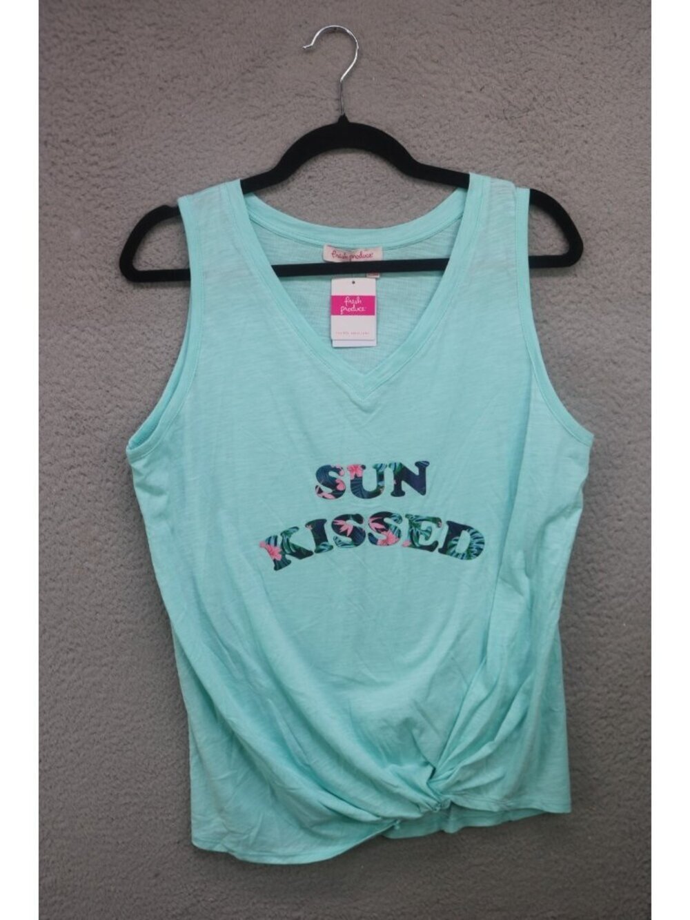 Fresh Produce Sleeveless Twisted Front Top-Medium-"Sun Kissed"-NWT-Beachy